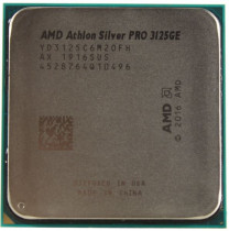 Процессор AMD Socket AM4, Athlon Silver PRO 3125GE, 2-ядерный, 3400 МГц, Picasso, Кэш L2 - 1 Мб, Кэш L3 - 4 Мб, Radeon Graphics, 12 нм, 35 Вт, OEM (YD3125C6M2OFH)