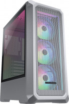 Корпус COUGAR Midi-Tower, без БП, с окном, подсветка, USB 2.0, 2xUSB 3.0, белый (Archon 2 Mesh RGB White)