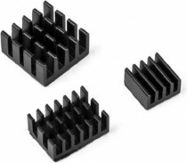 Радиатор ACD набор Black 3 in 1 Heat Sink Set Aluminum (15x10x5мм, 14x14x6мм и 8.8x8.8x5мм) for Raspberry Pi 4B комплект из 3шт (RA537)