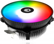 Кулер ID-COOLING для процессора, Socket 775, 115x/1200, AM2, AM2+, AM3, AM3+, AM4, FM1, FM2, FM2+, 1x120 мм, 500-1800 об/мин, TDP 100 Вт, разноцветная подсветка (DK-03 RAINBOW)