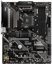 Материнская плата MSI Socket AM4, AMD B550, 4xDDR4, PCI-E 4.0, 2500 Мбит/с, 2xUSB 3.2 Gen1, USB 3.2 Gen2, USB 3.2 Gen2 Type-C, HDMI, DisplayPort, ATX (MAG B550 TORPEDO)