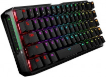Кавиатура ASUS ROG Falchion беспроводная игровая клавиатура (2.4 ГГц/USB 2.0 Type C, touch panel, 68 кл, Cherry MX RGB switches, аллюминивая рама, USB, RGB подсветка, 4000 мАч) (90MP01Y0-BKRA01)