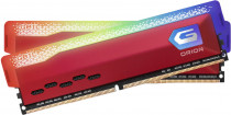 Комплект памяти GEIL 32 Гб, 2 модуля DDR-4, 25600 Мб/с, CL16-20-20-40, 1.35 В, радиатор, подсветка, 3200MHz, ORION Red RGB, 2x16Gb KIT (GOSR432GB3200C16BDC)