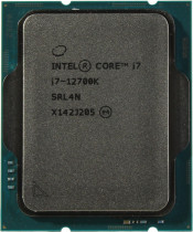Процессор INTEL Socket 1700, Core i7 - 12700K, 12-ядерный, 3600 МГц, Turbo: 4900 МГц, Alder Lake, Кэш L2 - 12 Мб, Кэш L3 - 25 Мб, UHD Graphics 770, 10 нм, 190 Вт, OEM (CM8071504553828)
