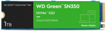 SSD накопитель WD 1 Тб, внутренний SSD, M.2, 2280, PCI-E x4, чтение: 3200 Мб/сек, запись: 2500 Мб/сек, QLC, Western Digital Green SN350 (WDS100T3G0C)