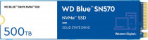 SSD накопитель WD 500 Гб, внутренний SSD, M.2, 2280, PCI-E x4, чтение: 3500 Мб/сек, запись: 2300 Мб/сек, TLC, Western Digital Blue SN570 (WDS500G3B0C)