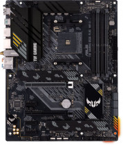 Материнская плата ASUS Socket AM4, AMD B550, 4xDDR4, PCI-E 4.0, 2500 Мбит/с, Wi-Fi, Bluetooth, 4xUSB 3.2 Gen1, USB 3.2 Gen2, USB 3.2 Gen2 Type-C, HDMI, DisplayPort, подсветка, ATX (TUF GAMING B550-PLUS WIFI II)