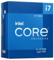 Процессор INTEL Socket 1700, Core i7 - 12700K, 12-ядерный, 3600 МГц, Turbo: 4900 МГц, Alder Lake, Кэш L2 - 12 Мб, Кэш L3 - 25 Мб, UHD Graphics 770, 10 нм, 190 Вт, BOX без кулера (BX8071512700K)