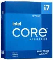 Процессор INTEL Socket 1700, Core i7 - 12700KF, 12-ядерный, 3600 МГц, Turbo: 4900 МГц, Alder Lake, Кэш L2 - 12 Мб, Кэш L3 - 25 Мб, 10 нм, 190 Вт, BOX без кулера (BX8071512700KF)