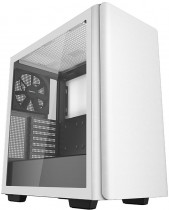 Корпус DEEPCOOL Midi-Tower, без БП, с окном, 2xUSB 3.0, USB Type-C, Audio, White (CK500 WH)
