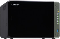 Сетевое хранилище (NAS) QNAP сетевой накопитель, настольный, мест под HDD: 6, оперативной памяти 4 ГБ DDR4, 2x2500 Мбит/с (TS-653D-4G)