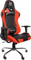 Кресло DEFENDER искусственная кожа, до 160 кг, материал крестовины: металл, механизм качания, цвет: чёрный, красный, Azgard Black/Red (64358)