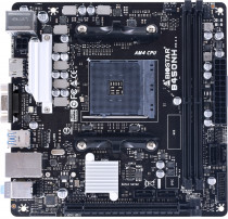 Материнская плата BIOSTAR Socket AM4, AMD B450, 2xDDR4, 4xUSB 3.2 Gen1, VGA, HDMI, Mini-ITX (B450NH)