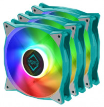 Комплект вентиляторов ICEBERG THERMAL IceGALE ARGB 120mm TEAL 500 - 2200 RPM (MTTF 180,000) hours 3-pack (071581) (IceGALEARGB120mmTEAL3P)