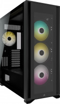 Корпус CORSAIR Full-Tower, без БП, с окном, подсветка, 4xUSB 3.0, USB Type-C, Audio, iCUE 7000X RGB Black (CC-9011226-WW)