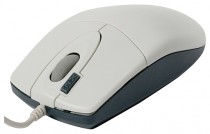 Мышь A4TECH проводная, оптическая, 620 dpi, USB, цвет: белый (OP-620D WHITE USB)