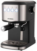 Кофеварка HYUNDAI эспрессо 850Вт черный/серебристый (HEM-3301)