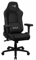 Кресло AEROCOOL CROWN Leatherette All Black (<150кг, искуственная кожа, 2 подушки, 2D подлокотник) (4711099471164)