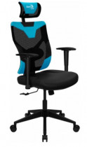Кресло AEROCOOL GUARDIAN Ice Blue (<150кг, эргономичное, сетчатый материал, 2D подлокотник) (4710562758320)