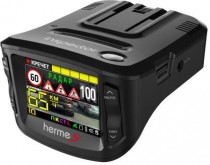 Видеорегистратор автомобильный с радар-детектором INSPECTOR HERMES GPS ГЛОНАСС черный (Inspector HERMES)
