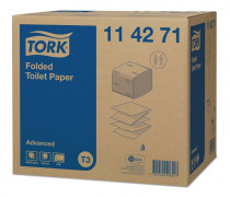 Бумага туалетная TORK профессиональная Advanced 2-хслойная белый (уп.:36шт) (114271)
