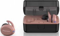 TWS гарнитура PIONEER беспроводные наушники с микрофоном, затычки, динамические излучатели, Bluetooth, 20-20000 Гц, регулятор громкости, работа от аккумулятора до 3 ч, pink, розовый (SE-E8TW-P)