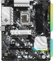 Материнская плата ASROCK Socket 1700, Intel B660, 4xDDR4, PCI-E 5.0, PCI-E 4.0, 2500 Мбит/с, 4xUSB 3.2 Gen1, USB 3.2 Gen2 Type-C, HDMI, DisplayPort, подсветка, ATX (B660 STEEL LEGEND)