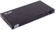 Разветвитель ORIENT HDMI 4K Splitter , 1-8, HDMI 1.4/3D, UHDTV 4K(3840x2160)/HDTV1080p/1080i/720p, HDCP1.2, внешний БП 5В/3A, метал.корпус (29987) (HSP0108H)