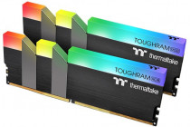 Комплект памяти THERMALTAKE 32 Гб, 2 модуля DDR-4, 28800 Мб/с, CL18-20-20-39, 1.35 В, XMP профиль, радиатор, подсветка, 3600MHz, TOUGHRAM RGB Black, 2x16Gb KIT (R009D416GX2-3600C18A)