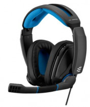 Гарнитура EPOS Sennheiser Gaming Headset GSP 300, Stereo, 2x3.5 mm / 1x3.5mm(PCV 05 Combo Audio Adaptor), Closed-back, Black-Blue (1000238)