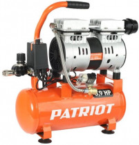 Компрессор поршневой PATRIOT WO 10-120 безмасляный 120л/мин 10л 650Вт оранжевый (525306370)