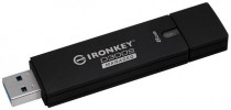 Флеш диск IRONKEY 8 Гб, USB 3.0, чтение: 165 Мб/с, запись: 22 Мб/с, аппаратное шифрование, защита паролем, D300 Serialized Managed (IKD300SM/8GB)