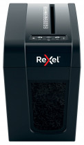Уничтожитель документов REXEL Secure X6-SL EU черный (секр.P-4)/фрагменты/6лист./10лтр./скрепки/скобы (2020125EU)