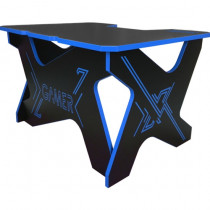 Стол GENERIC COMFORT Gamer чёрно-синий (ЛДСП 25мм ,120 x 90 x 75 см) (MINI/DS/NB)