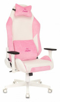 Кресло ZOMBIE текстиль, до 150 кг, материал крестовины: пластик, механизм качания, поясничный упор, цвет: белый, розовый, EPIC PRO Fabric (EPIC PRO PINK)
