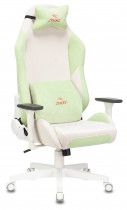 Кресло ZOMBIE текстиль, до 150 кг, материал крестовины: пластик, механизм качания, поясничный упор, цвет: белый, зелёный, EPIC PRO Fabric (EPIC PRO LGREEN)