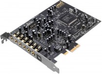 Звуковая карта внутренняя CREATIVE PCI-E, разрядность ЦАП: 24 бит, частота дискретизации ЦАП: 192 кГц, EAX 4, ASIO 2.0, Sound Blaster Audigy RX RTL (70SB155000001)