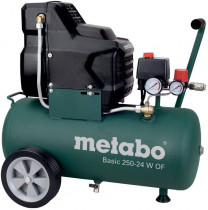 Компрессор воздушный METABO Basic 250-24 W OF безмасляный 120л/мин 24л 1500Вт зеленый (601532000)