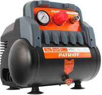 Компрессор поршневой PATRIOT WO 6-180 безмасляный 180л/мин 6л 1100Вт черный/оранжевый (525301910)