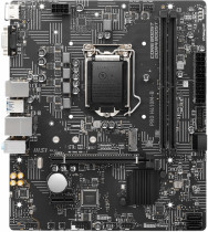 Материнская плата MSI Socket 1200, Intel H510, 2xDDR4, 2xUSB 3.2 Gen1, VGA, HDMI, mATX (PRO H410M-B)