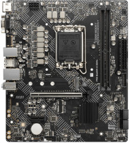 Материнская плата MSI Socket 1700, Intel B660, 2xDDR4, PCI-E 4.0, 2xUSB 3.2 Gen1, VGA, HDMI, mATX (PRO B660M-E DDR4)