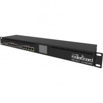 Маршрутизатор MIKROTIK 10 портов Ethernet 1 Гбит/с, 1 uplink/стек/SFP (до 1 Гбит/с), поддержка PoE/PoE+, установка в стойку, USB-порт, 128 МБ встроенная память, 1024 МБ RAM, Firewall, DHCP-сервер (RB3011UiAS-RM)
