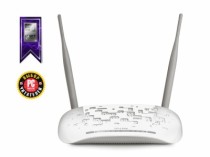 ADSL роутер TP-LINK ADSL/ADSL2+, 2.4 ГГц, стандарт Wi-Fi: 802.11n, максимальная скорость: 300 Мбит/с, 4xLAN 100 Мбит/с (TD-W8961N)