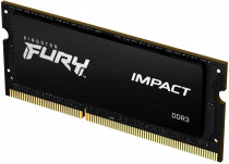 Память KINGSTON 8 Гб, DDR-3, 18000 Мб/с, CL9, 1.35 В, XMP профиль, 1600MHz, Fury Impact, SO-DIMM (KF316LS9IB/8)