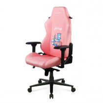 Кресло DXRACER искусственная кожа, до 115 кг, материал крестовины: металл, механизм качания, поясничный упор, цвет: розовый, чёрный, Craft (CRA/D5000/P)