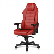 Кресло DXRACER искусственная кожа, до 140 кг, материал крестовины: металл, механизм качания, поясничный упор, цвет: красный, чёрный, Master Iron (DMC/IA233S/R)