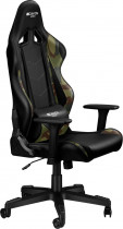 Кресло CANYON искусственная кожа, до 150 кг, материал крестовины: пластик, механизм качания, поясничный упор, цвет: хаки, чёрный, Argama GС-4AO Military (CND-SGCH4AO)