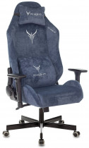 Кресло KNIGHT игровое N1 Fabric синий Light-27 с подголов. крестовина металл (KNIGHT N1 BLUE)