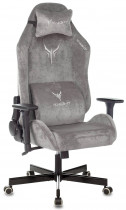Кресло KNIGHT игровое N1 Fabric серый Light-19 с подголов. крестовина металл (KNIGHT N1 GREY)