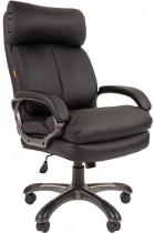 Кресло CHAIRMAN искусственная кожа, до 150 кг, материал крестовины: пластик, механизм качания, цвет: чёрный, 505 Black (7051145)